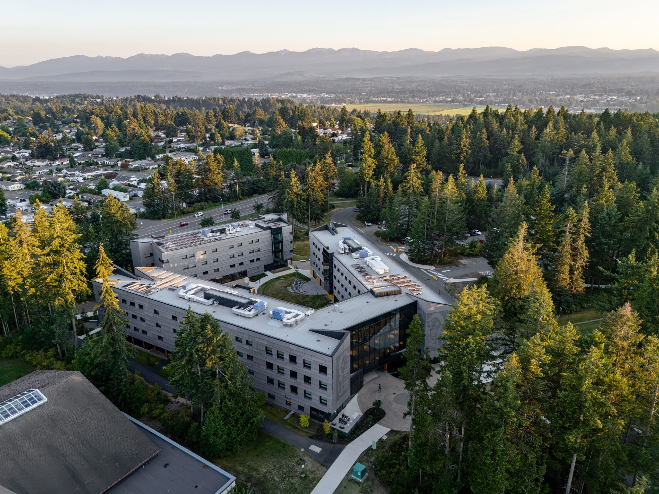Aerial real estate media in North Island College