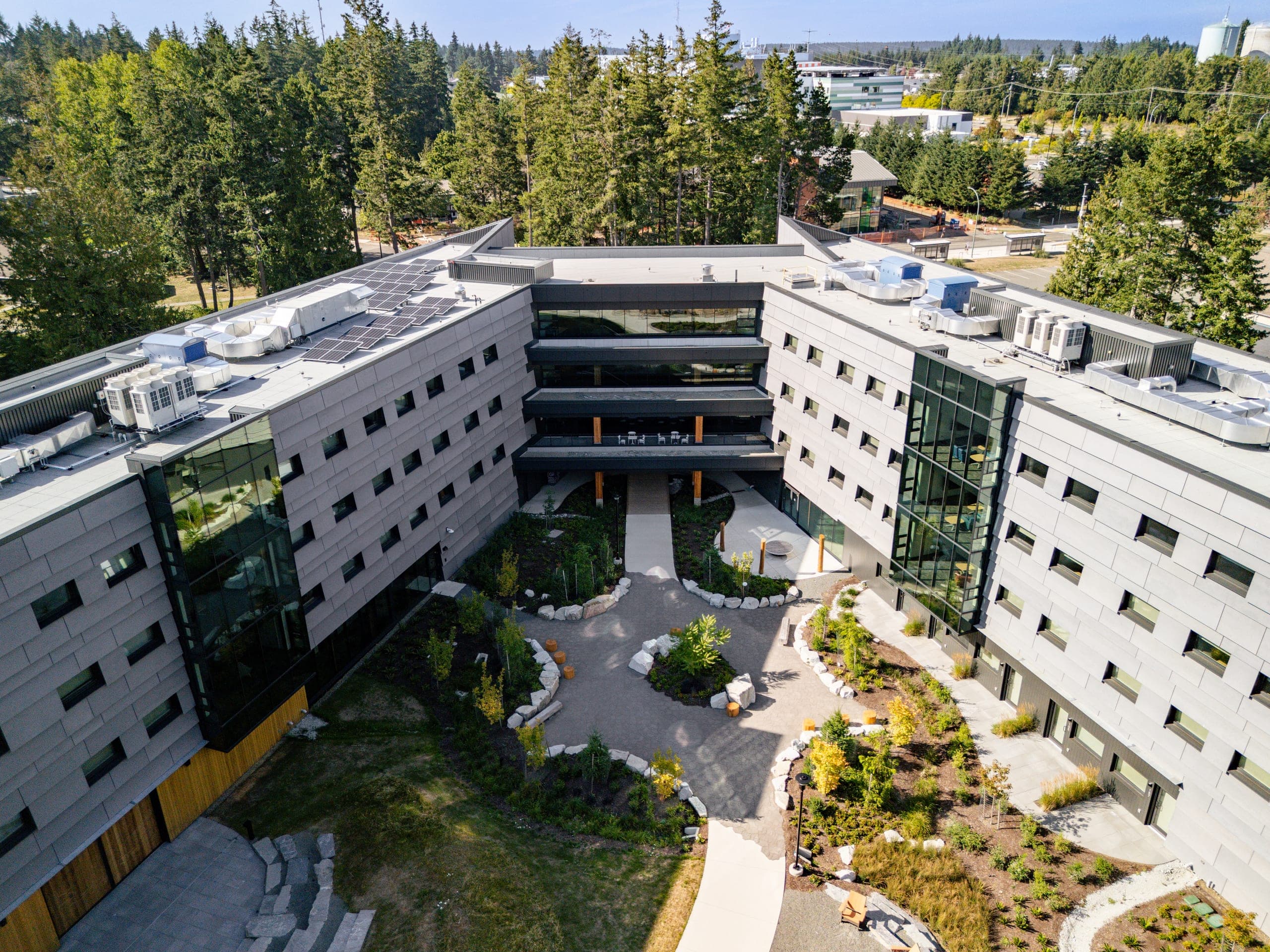 Aerial real estate media in North Island College
