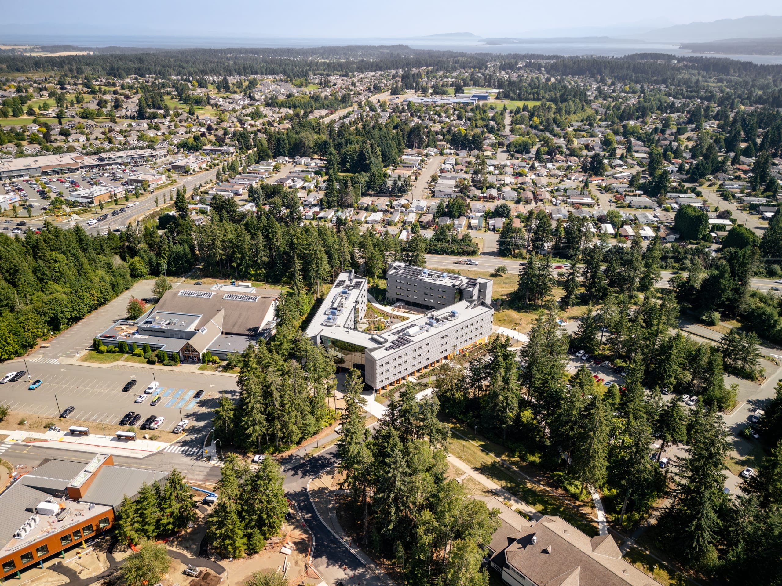 Aerial real estate media in North Island College