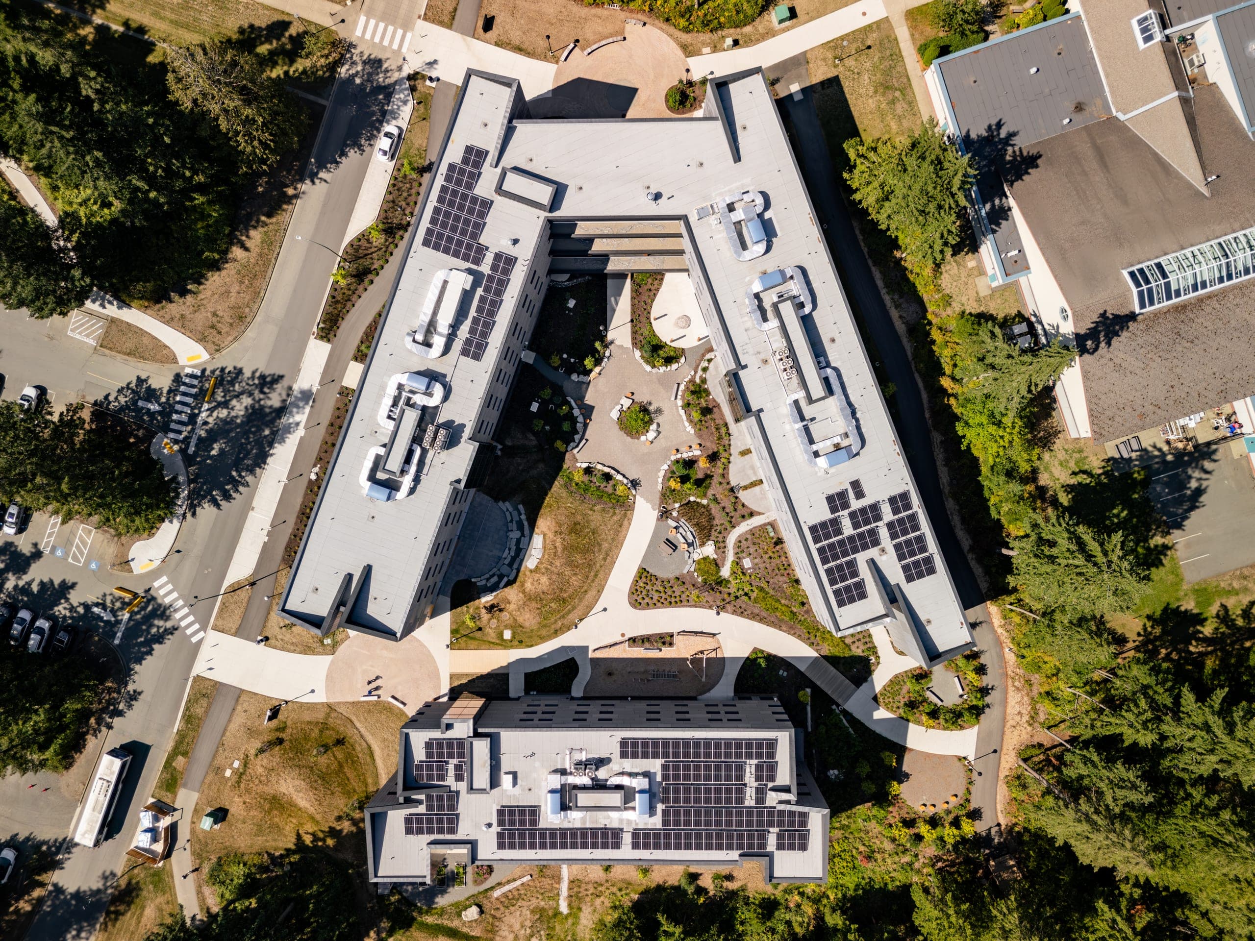 Aerial real estate media in North Island College