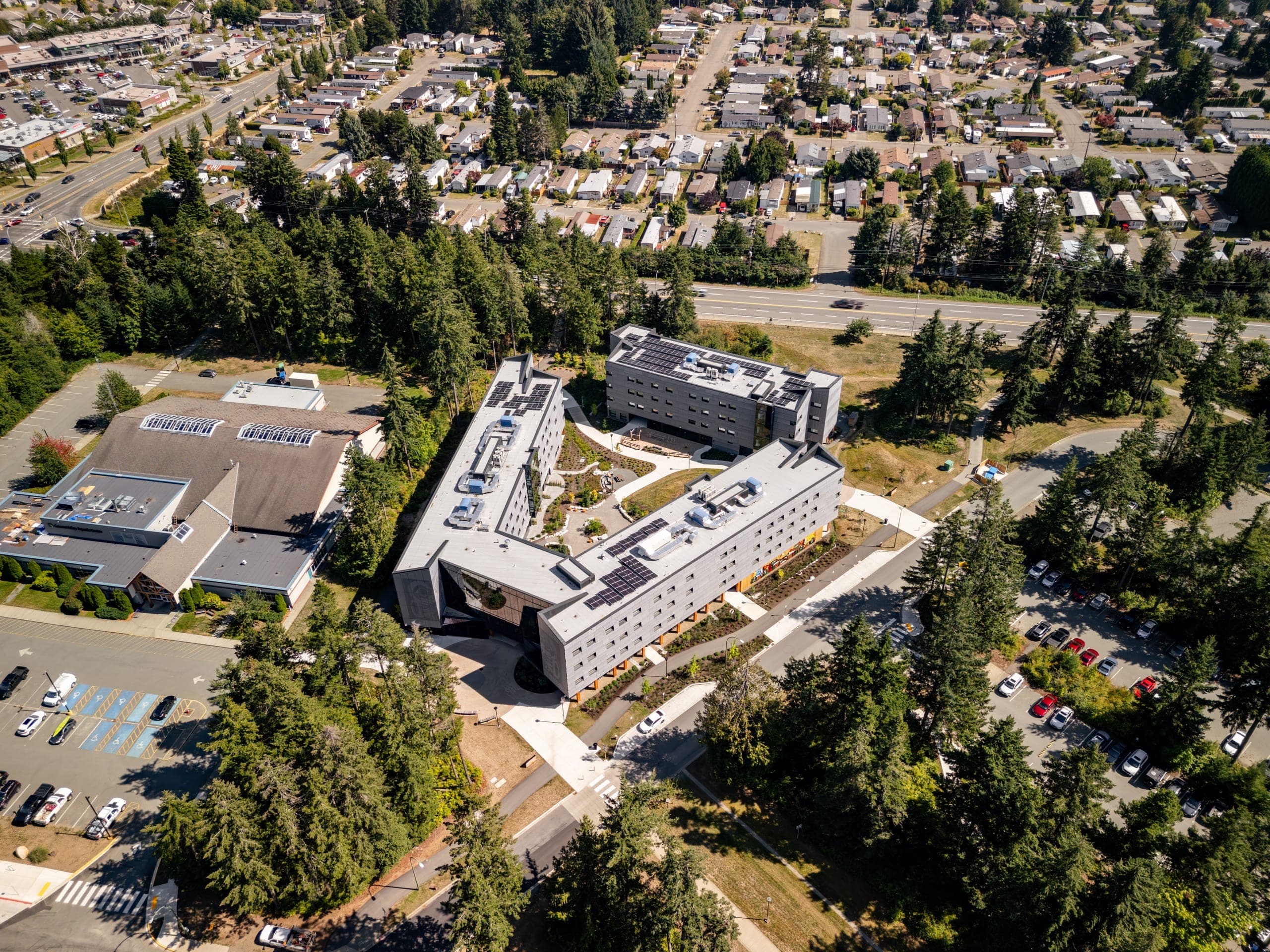 Aerial real estate media in North Island College