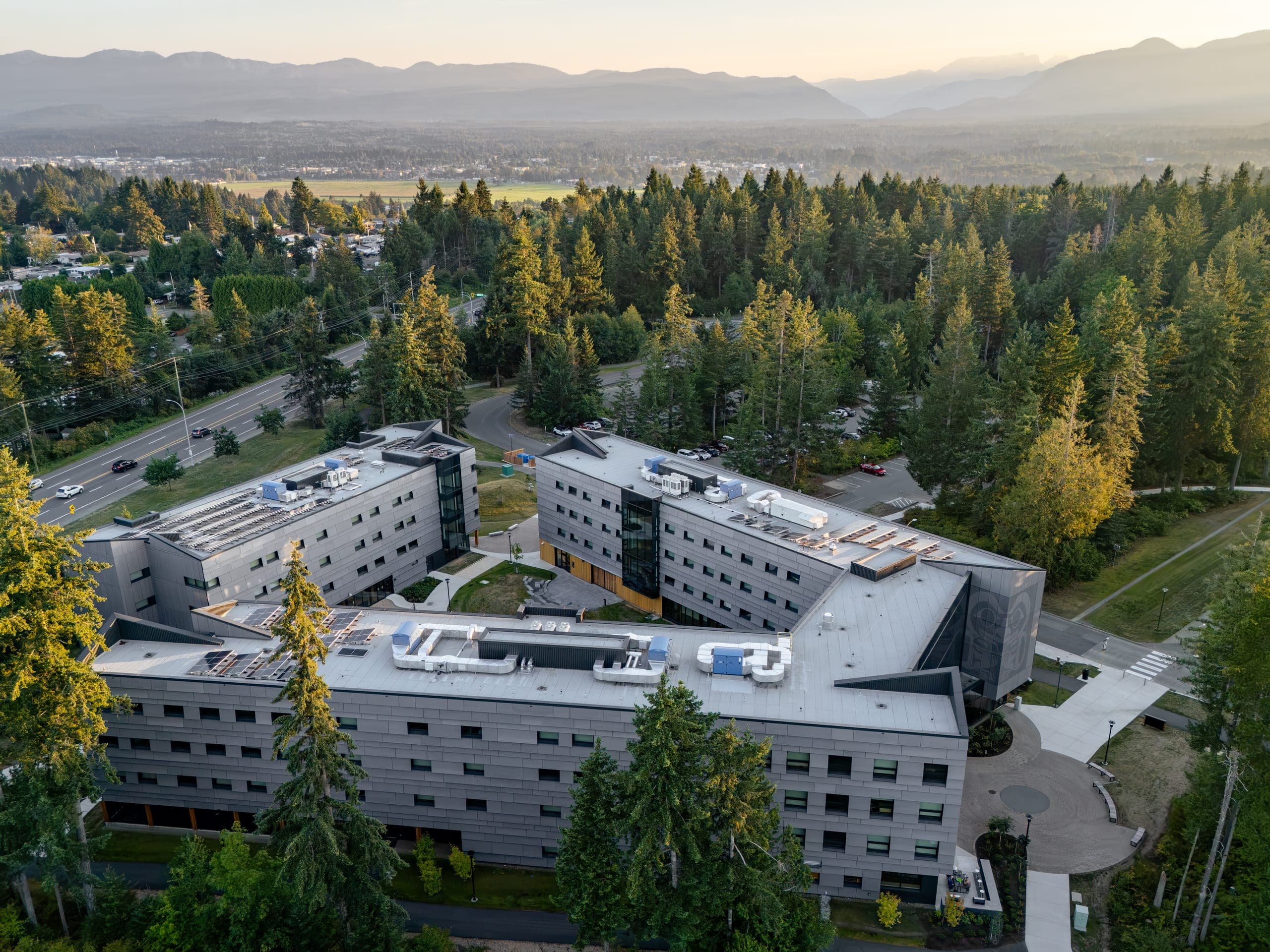 Aerial real estate media in North Island College