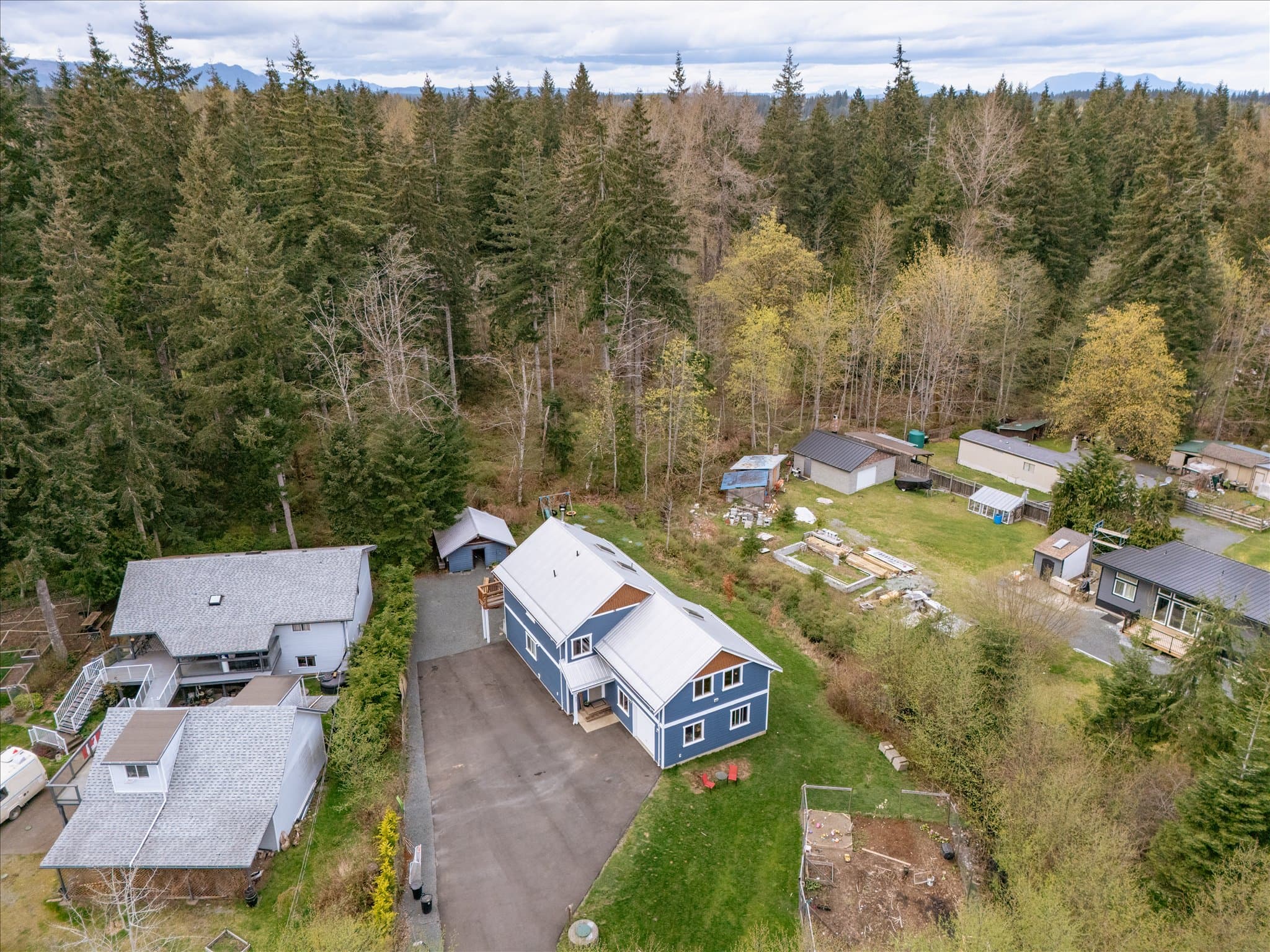Aerial real estate media in Black Creek, BC