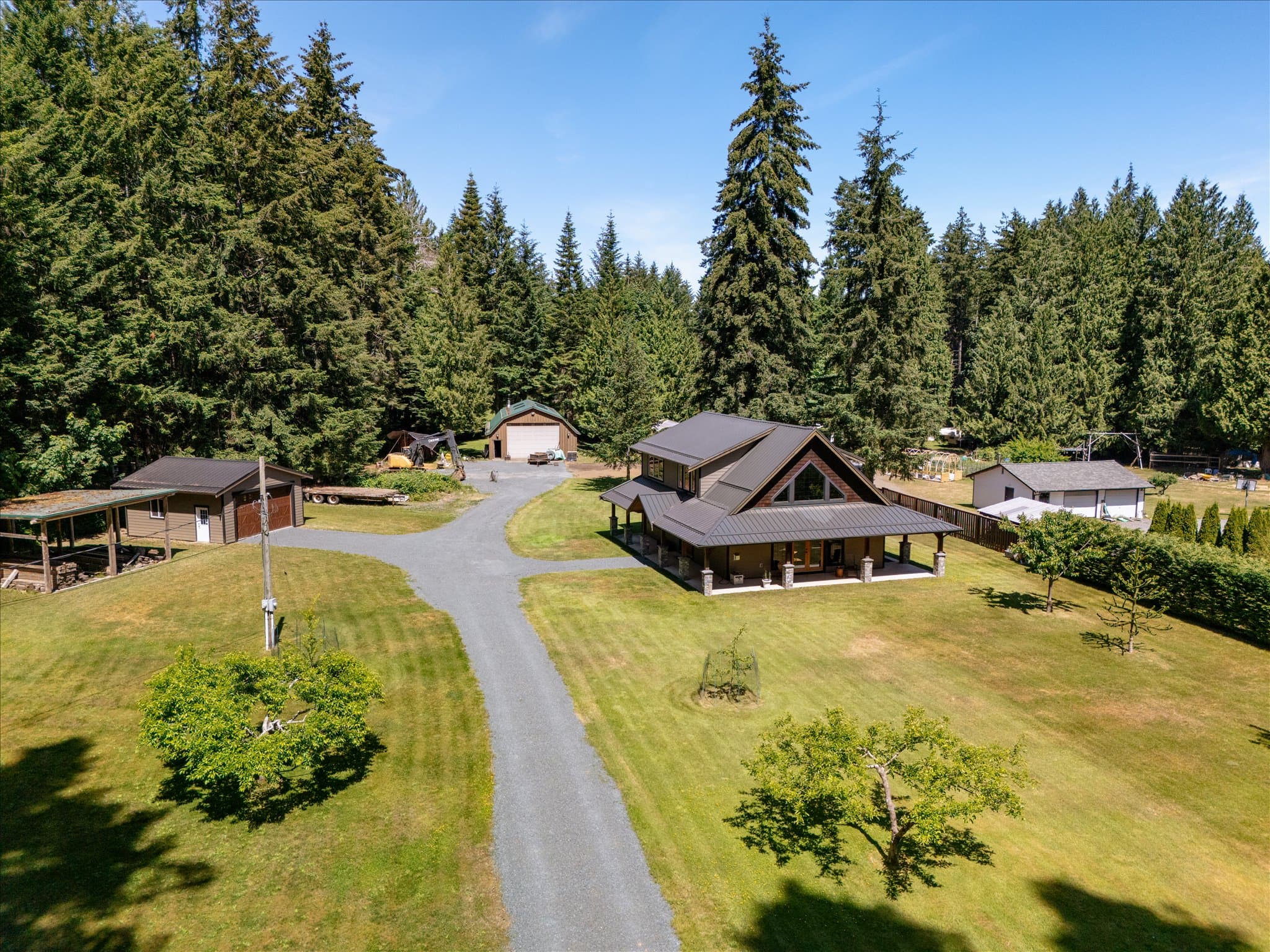 Aerial real estate media in Fanny Bay, BC