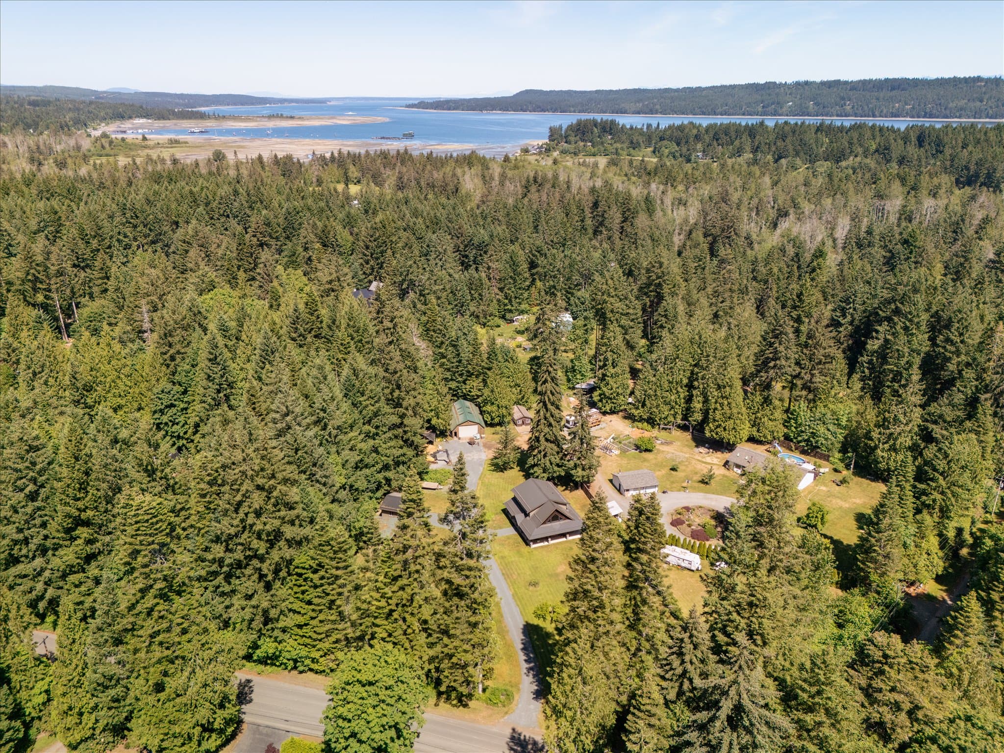 Aerial real estate media in Fanny Bay, BC